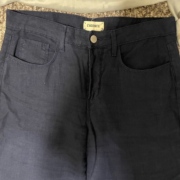 L'AGENCE Deep Navy Buttoned Garment - Picture 3 of 6